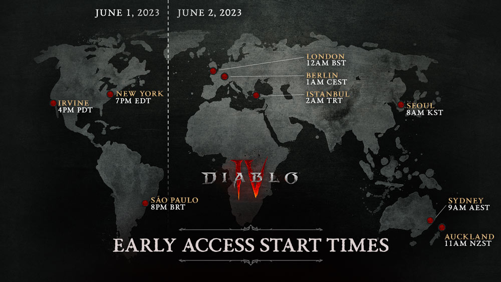 Diablo 4 early access time
