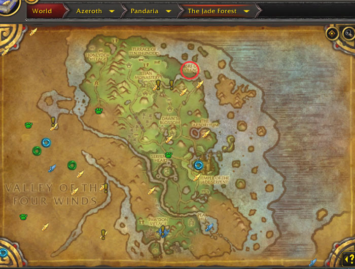 wow map The Jade Forest