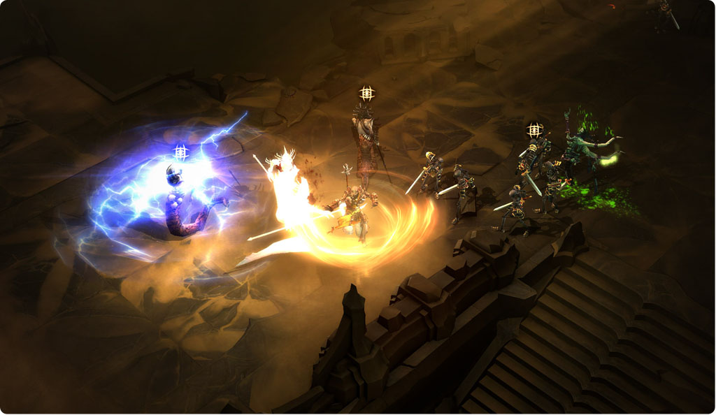 A fight in Diablo 3